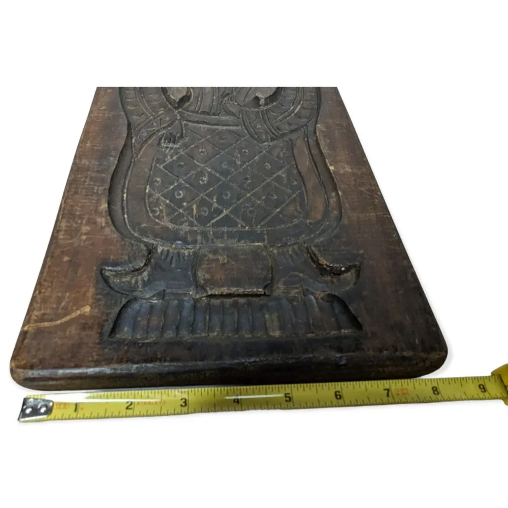 Antique Dutch Ornately Carved Large Wood Speculaas Cookie Mould